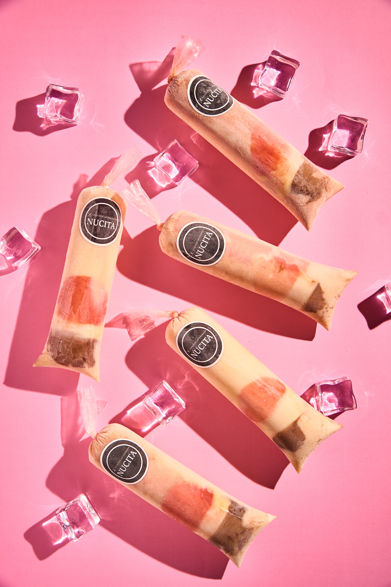 Helados en bolsita sabor Nucita